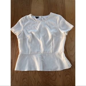 Talbots Peplum Size 14 Short Sleeve Side Zip